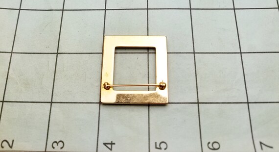 Vintage Red Garnet Rhinestone Brooch: Rose Gold P… - image 7