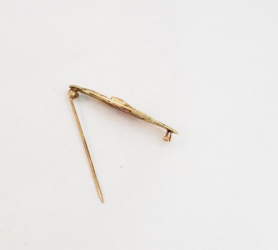 Antique Large Rectangle Cut Amethyst Solid 10K Ro… - image 8