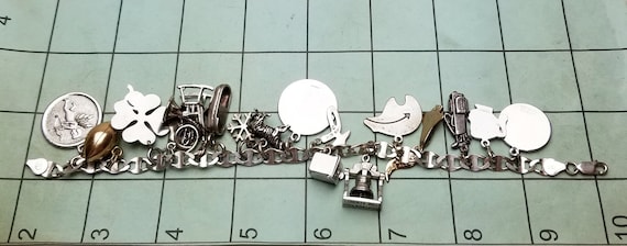 Vintage Sterling Silver Loaded 17 Charms, Charm B… - image 10