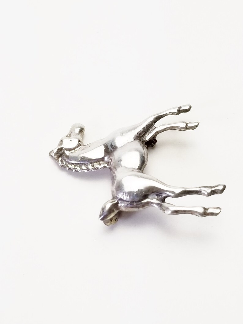 Gift For Her Gift Fine Jewelry Pin Vintage Sterling Silver Pony Colt Filly HORSE Brooch Gift Under 45 Dollars on Etsy