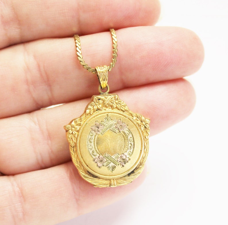 Vintage 1920/'s 12 K Gold Filled Hayward Double Locket Pendant Fine Jewelry Necklace Choker Gift For Her on Etsy