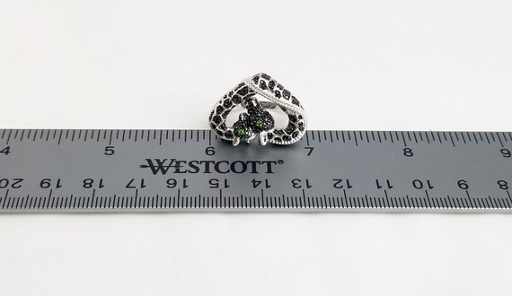 Vintage Statement Ring with Numerous Tiny Crystal… - image 10