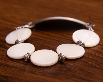 Medical ID Bracelet Woman Medical Alert Bracelet Interchangeable Watch Band Beaded Stretch Watch Bracelet Unique - Ivory Coast