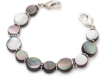 STRETCH Medical Alert Bracelet | Replacement Medical ID Bracelet Woman | Beaded Interchangeable Bracelet Watch | Aurora Northern Lights