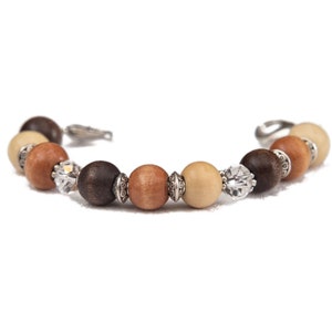 Medical ID Bracelet, Stretch Medic Alert, Beaded Interchangeable Watch Band Replacement, Allergy Diabetes Epilepsy Jewelry - The Woodlands