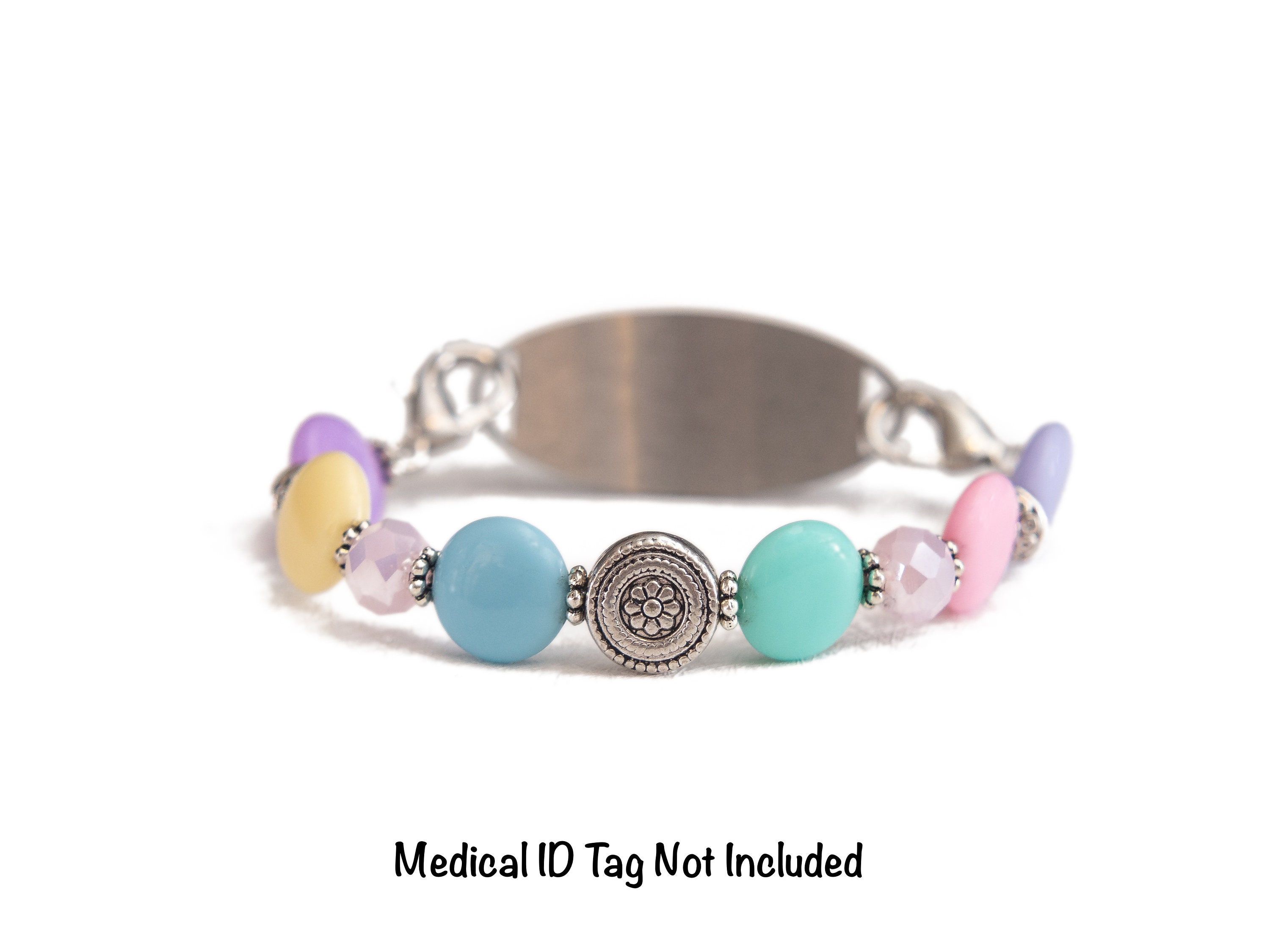 Stretch Medic Alert Bracelet Replacement Medical ID Bracelet Etsy.de