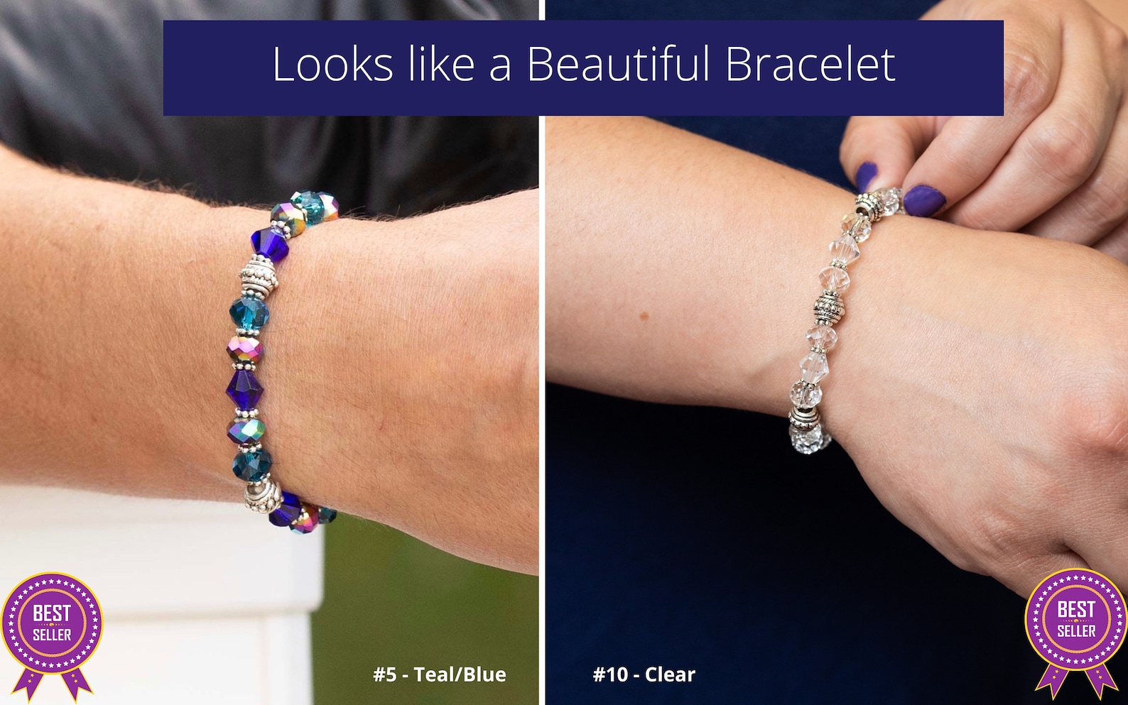 Medical Alert Bracelet Replacement STRETCH Beaded Etsy