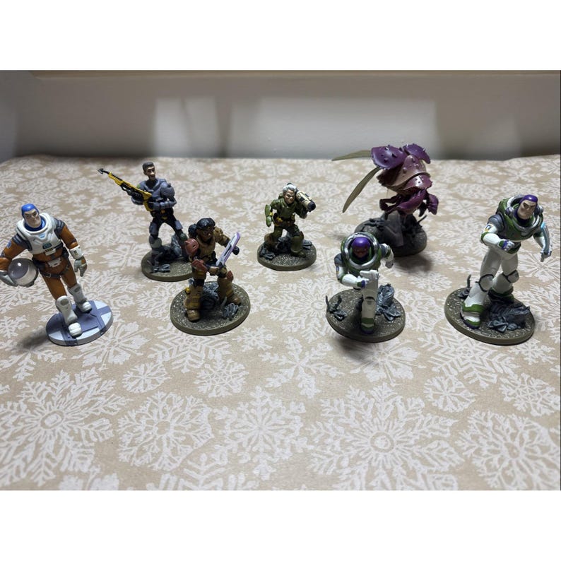 Buzz Lightyear Movie Characters Figure Lot of 7 – Disney Pixar Lightyear Toys image 1
