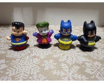 Fisher Price Little People Super Hero Set of 4 DC Super Friends