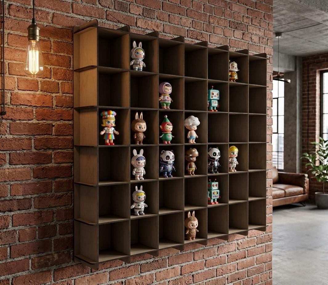 Display Cubbie Toy Display Shelves, Toy Wall Shelf, Cubby Display Shelf, Mini Figure ...