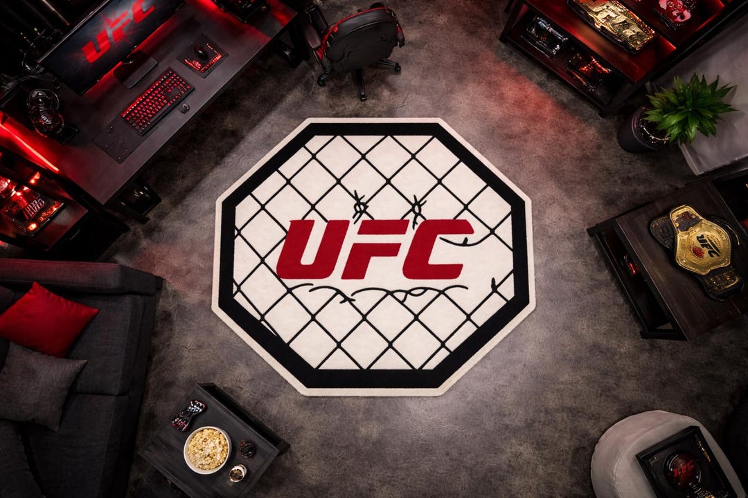 UFC Octagon Rug – MMA Fight Cage Inspired Gaming Room Gym Carpet Custom ...
