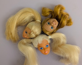 Vintage Barbie doll heads (3)