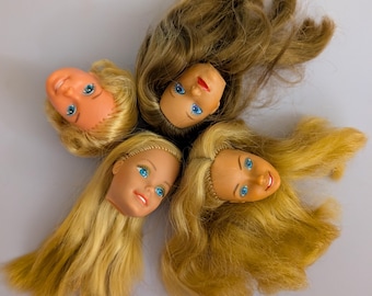 Vintage Barbie doll heads (4)
