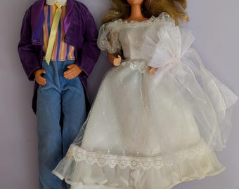 Barbie doll bride and groom