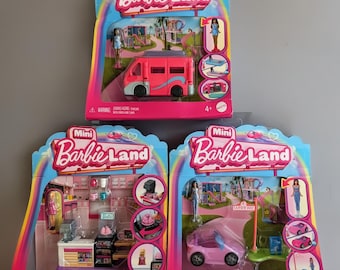 Mini Barbieland lot of 3