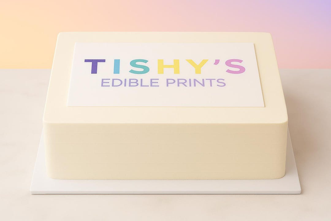 A4 Full Sheet Personalised Edible Print Cake Topper Etsy