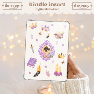 Romantasy Kindle Insert | Romance Fantasy E-Reader Cover | Bookish Accessories (Digital Download)