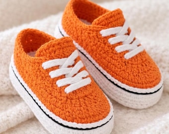 Crochet Pattern Baby Sneakers, Baby Booties | Instant Download PDF