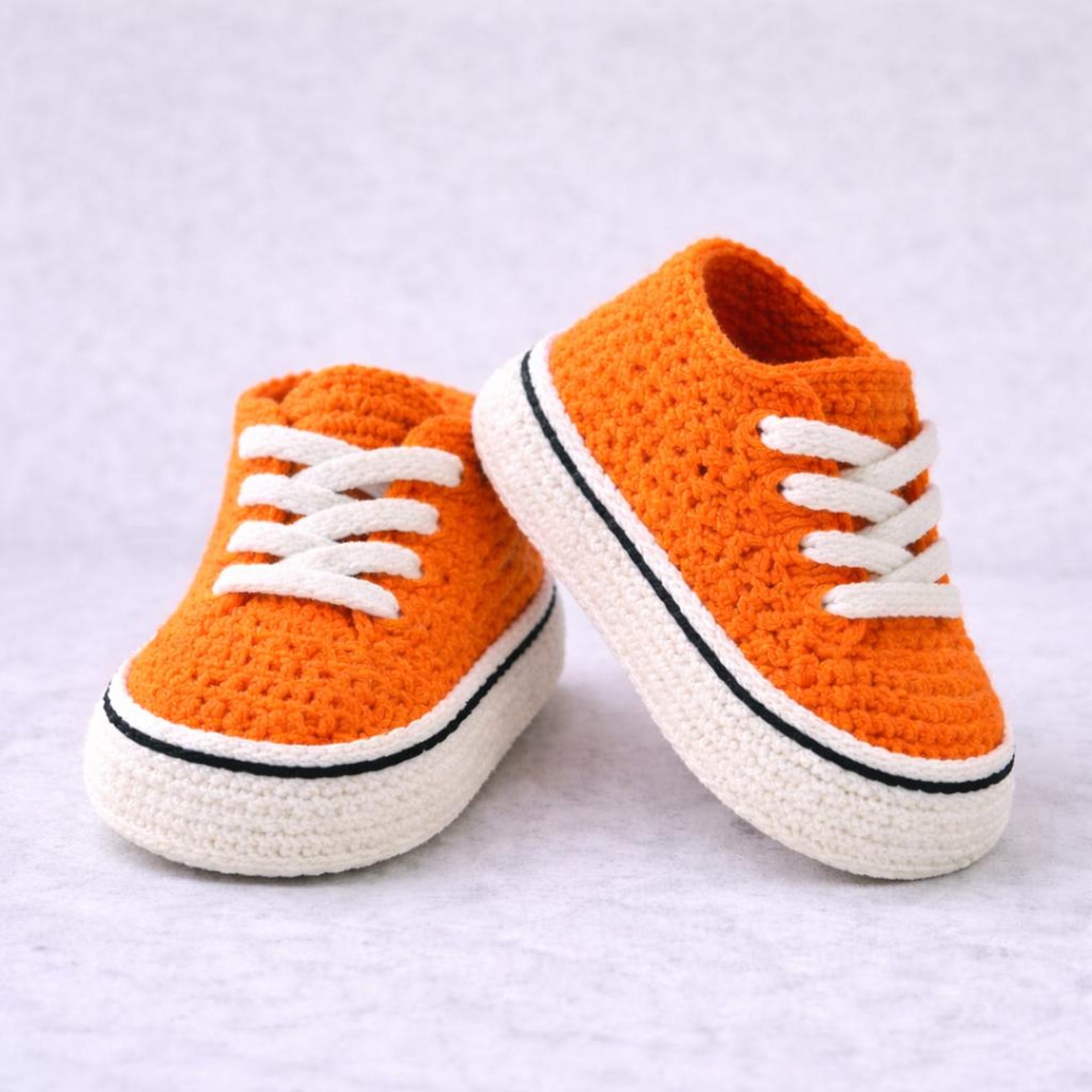 Crochet Pattern Baby Sneakers, Baby Booties | Instant Download PDF - Etsy