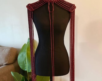 Hombrera roja con pedrería, joyería brillante para el hombro, charreteras con flecos, atuendo para festivales, accesorios para Burning Man