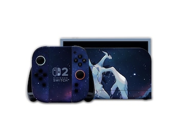Vinilo Lugia de Pokémon para Nintendo Switch 2 – Diseño legendario galáctico para consola – Vinilo para base y Joy-Con