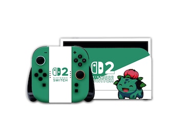 Nintendo Switch 2 Pokémon-Skin – Gemütliches blaues Design – Konsolenaufkleber – Geschenk für Gamer – Switch 2 Zubehör