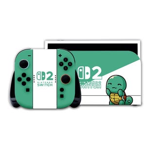 Pokémon-Skin für Nintendo Switch 2 – Gemütliches hellblaues Design – Konsolenaufkleber – Geschenk für Gamer – Zubehör für die Switch 2
