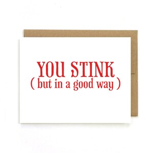 Statement Cards. You stink but in a good way.