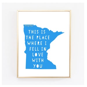 Minnesota Printable 8x10 Instant Download Minnesota Wall Art Minnesota ...