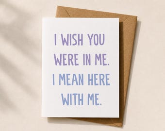 Lustige Schmutzige Liebe Karte, Flirty Freund Freundin Karte, unangemessene romantische Karte, lustige Jubiläumskarte, freche Karte für Partner