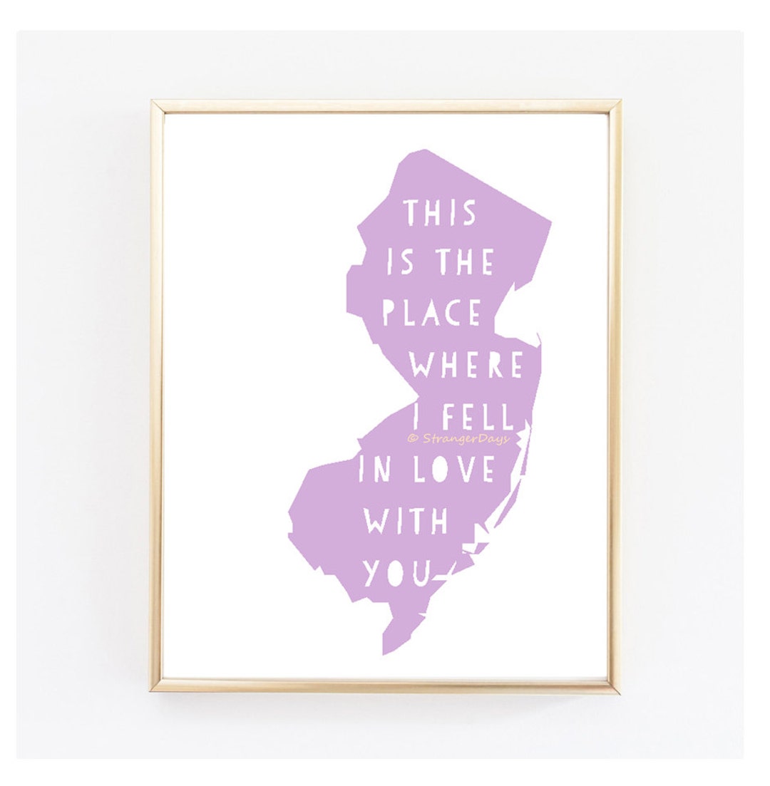 New Jersey Printable 8x10 Instant Download New Jersey Wall Art New ...