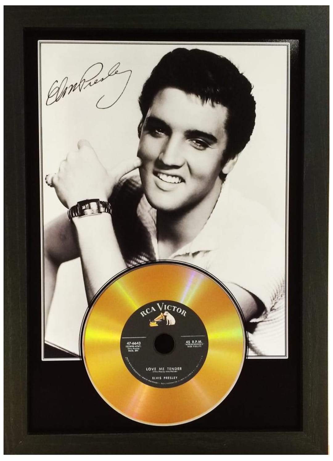 ELVIS PRESLEY - Framed "signed" Photograph With Your Choice of Gold ...
