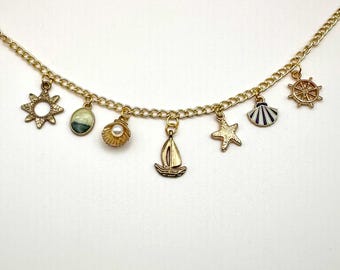Seaside Beauty Charm Necklace