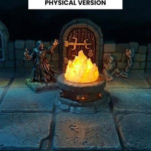 Oświetlacze LED do gier D&D, Pathfinder, HeroQuest - Scatter Terrain - zasilane baterią CR2032
