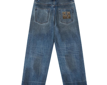 Eat the Rich | Men's Vintage Wash Baggy Denim Jeans