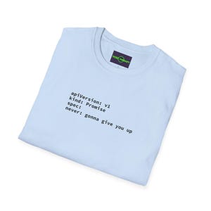 YAML Rickroll T-Shirt | Lustiges Code T-Shirt