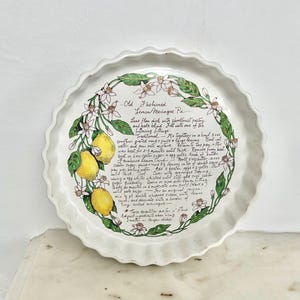 Vintage Lemon Meringue Pie Ironstone Dish from Royal Winton Pottery in 1970’s