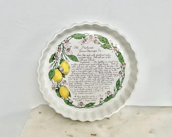 Vintage Lemon Meringue Pie Ironstone Dish from Royal Winton Pottery in 1970’s
