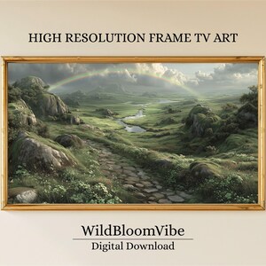 聖パトリックデーフレームTVアート、クローバー風景（デジタルダウンロード）TV27