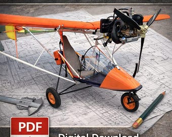Aircraft Plans –Fighter UL– Homebuilt Airplane Drawings PDF-Download-Plans