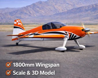 rc plane edge 540t 30cc-scale & 3d model,1800mm wingspan,4500g flying weight,files dxf igs for rc plane builders and enthusiasts-rc plane.