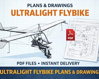 Plans-aircraft-Ultralight ,,Flybike,,- Ultralight Aircraft Plans (PDF – Instant Digital Delivery)Plans-PDF