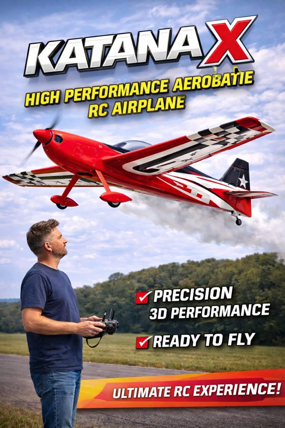 Rc Plane,plans ,,katana X 3d-f3a,, Model Airplane Blueprints Laser