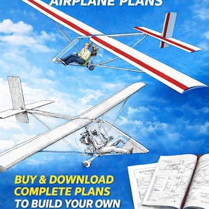 May include: Illustration of ultralight airplanes with red and white accents against a blue sky. Text reads "BJ-ENDURO ULTRALIGHT AIRPLANE PLANS" and "BUY & DOWNLOAD COMPLETE PLANS TO BUILD YOUR OWN ULTRALIGHT!" Website address: bj-enduro-ultralight-airplane-plans.com.