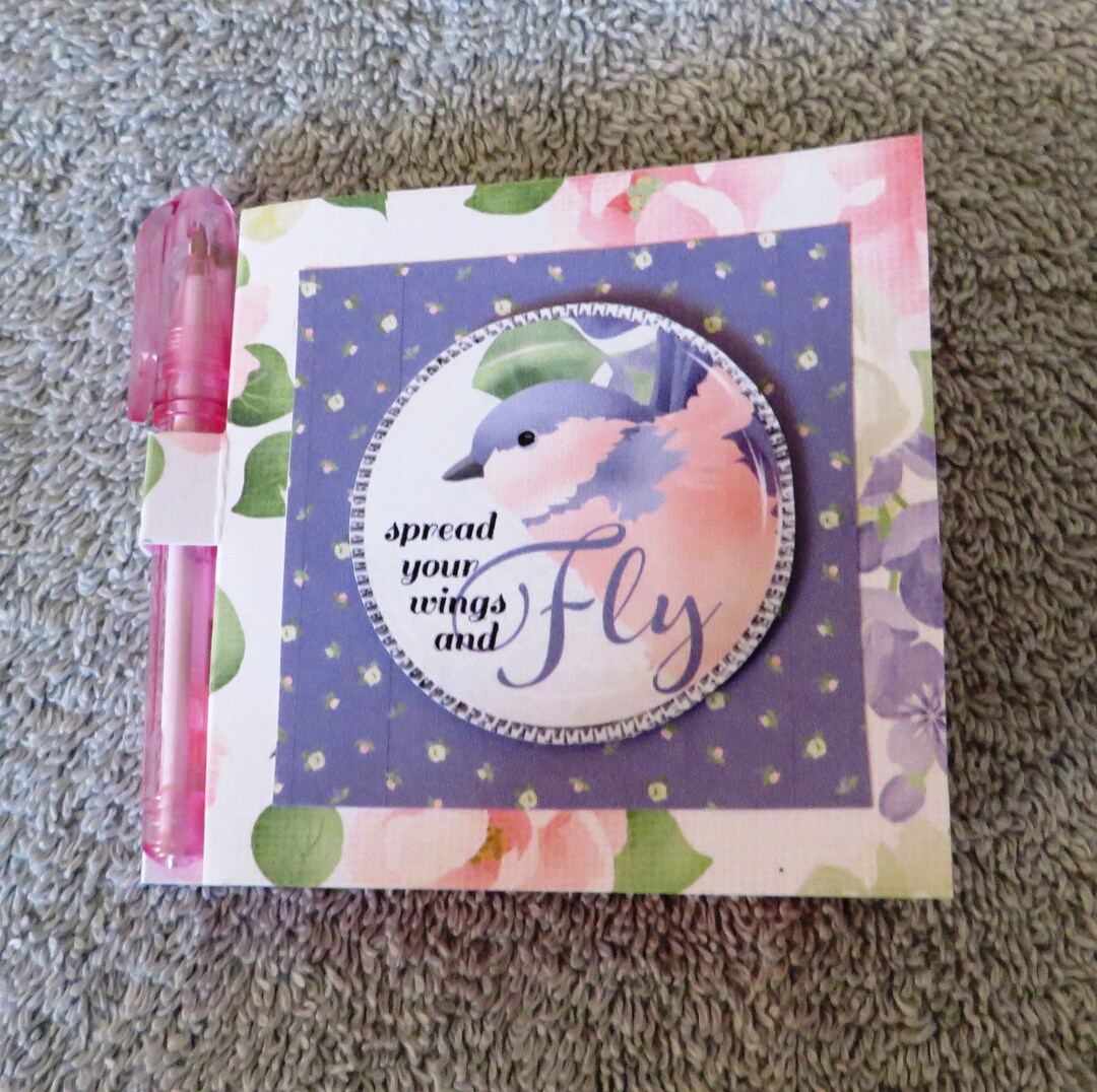 Spread Your Wings Post It Note Cover With Pen. Etsy