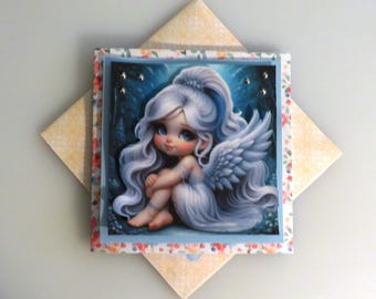 Blue angel note card