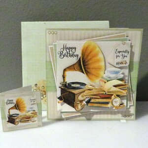 Vintage man birthday card.