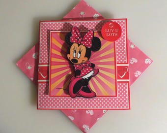 Minie love you lots Valentine card.