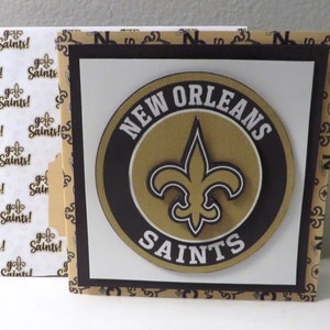 New Orleans Saints note card.