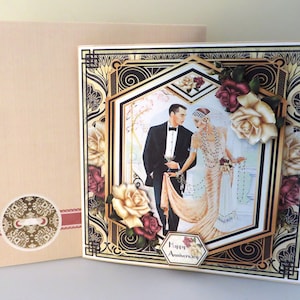 Art deco anniversary card.